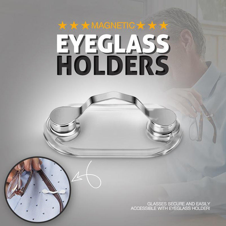 2-PCS Magnetic Brooch Eyeglass Holder
