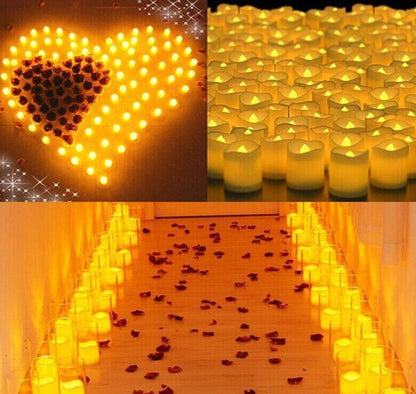 24PCS Led Tea Lights Candles LED FLAMELESS Battery Operated Wedding Party