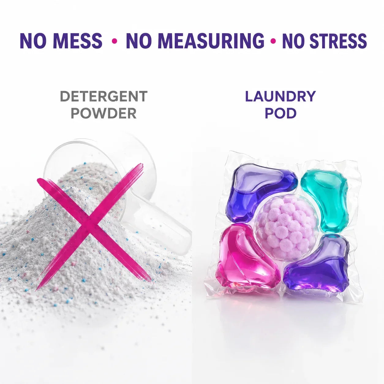 5-in-1 Ultra Clean Liquid Laundry Pods – Deep Cleaning Formula