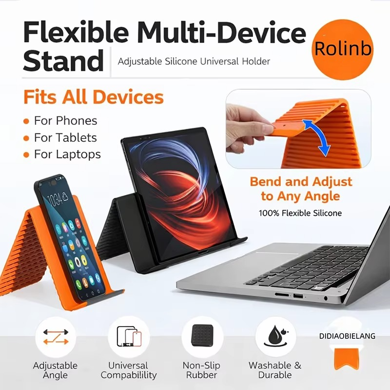 Portable Foldable Silicone Phone Holder Bendable