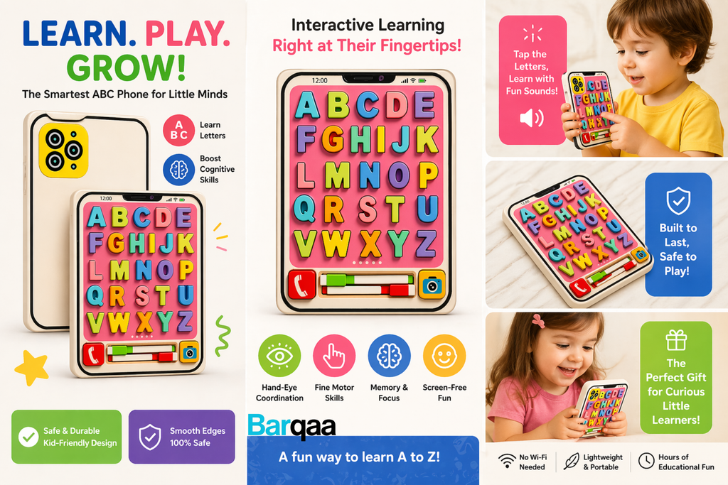 Kids Puzzle Alphabet/numeric Ipad style-Double-Sided Play Matching Recognition