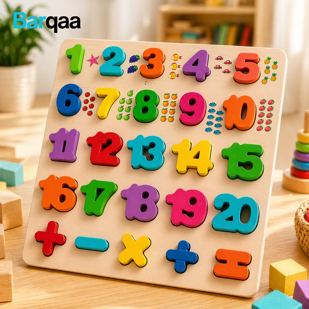 Kids Numeric Learning counting and DMAS colorful board