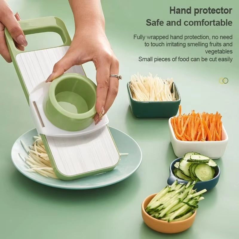 6 in 1 Stainless Steel  Multifunctional Vegetable Slicer Cutter