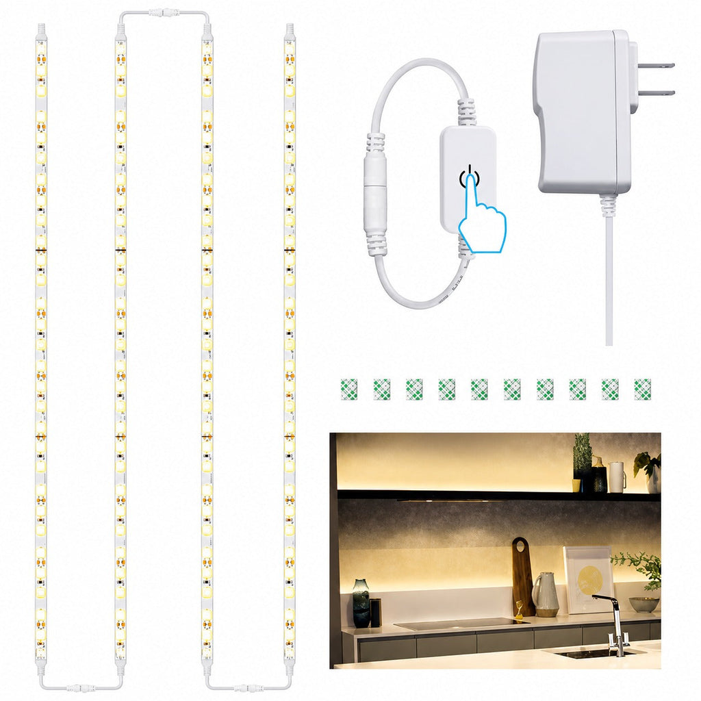 Set of 3 Wireless Remote Control LED Night Lights 💡