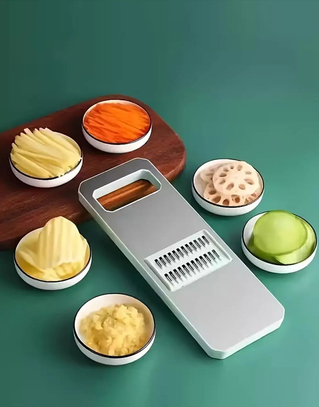 6 in 1 Stainless Steel  Multifunctional Vegetable Slicer Cutter